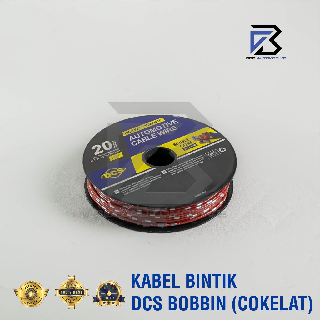 Kabel Bintik 0.85MM x 20M DCS Kabel Otomotif Body Mobil Motor Serabut Tembaga (BOBIN) - foto-variasi-9