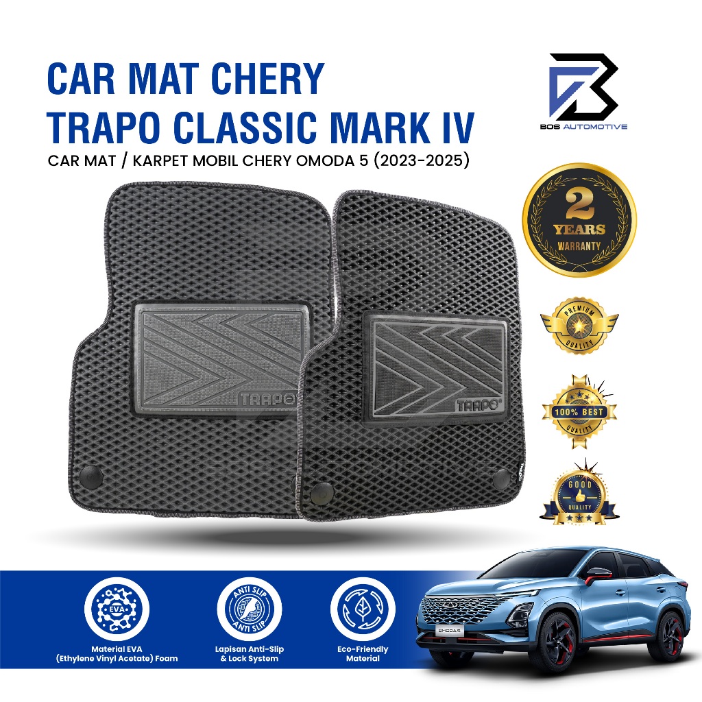 Karpet Mobil CHERY OMODA 5 (2023 - Sekarang) Fullset Premium Anti Slip - Car Mats Trapo Classic Mark IV Original