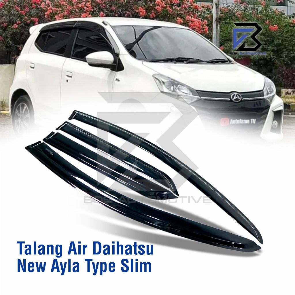 Talang Air Pintu Mobil Daihatsu New Ayla 2022 - 2023 Model Slim 4 Pintu - foto-produk-4