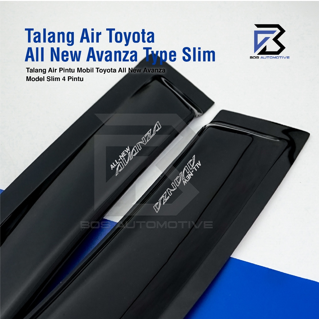 Talang Air Pintu Mobil Toyota All New Avanza 2011 â€“ 2014 Model Slim 4 Pintu - foto-produk-1
