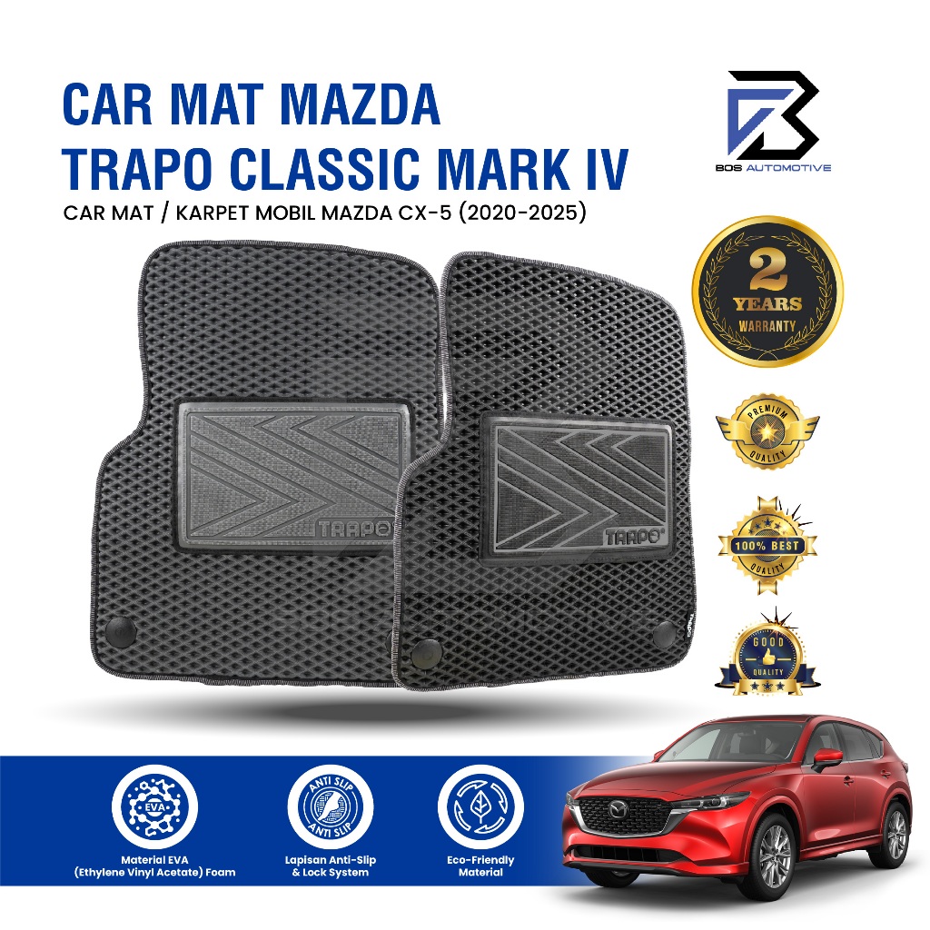 Karpet Mobil MAZDA CX-5 (2020 - Sekarang) Fullset Premium Anti Slip - Carmat Trapo Classic Mark IV Original