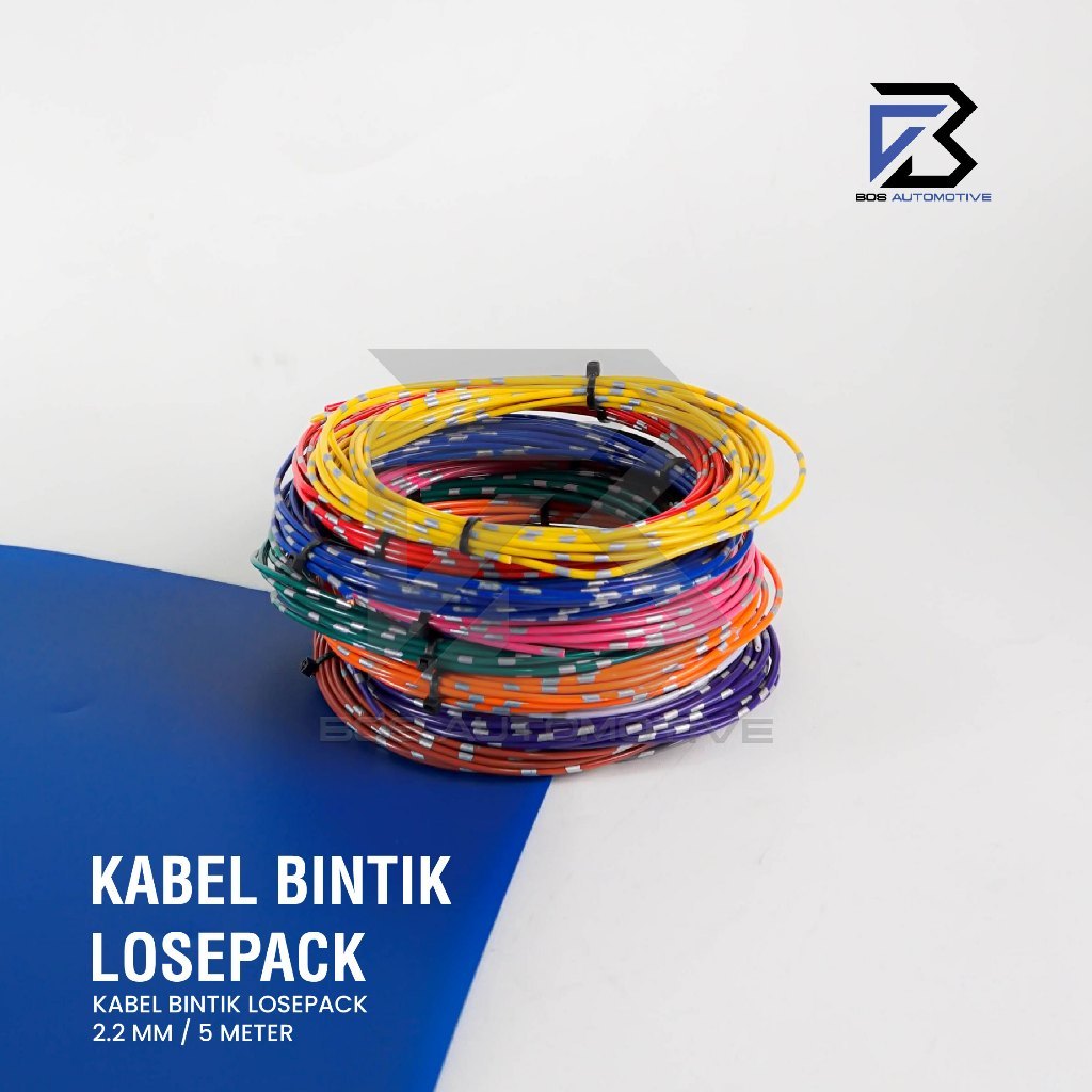 Kabel Bintik AVSS 0.85MM x 5M Kabel Otomotif Body Mobil Motor Serabut Tembaga - foto-produk-1