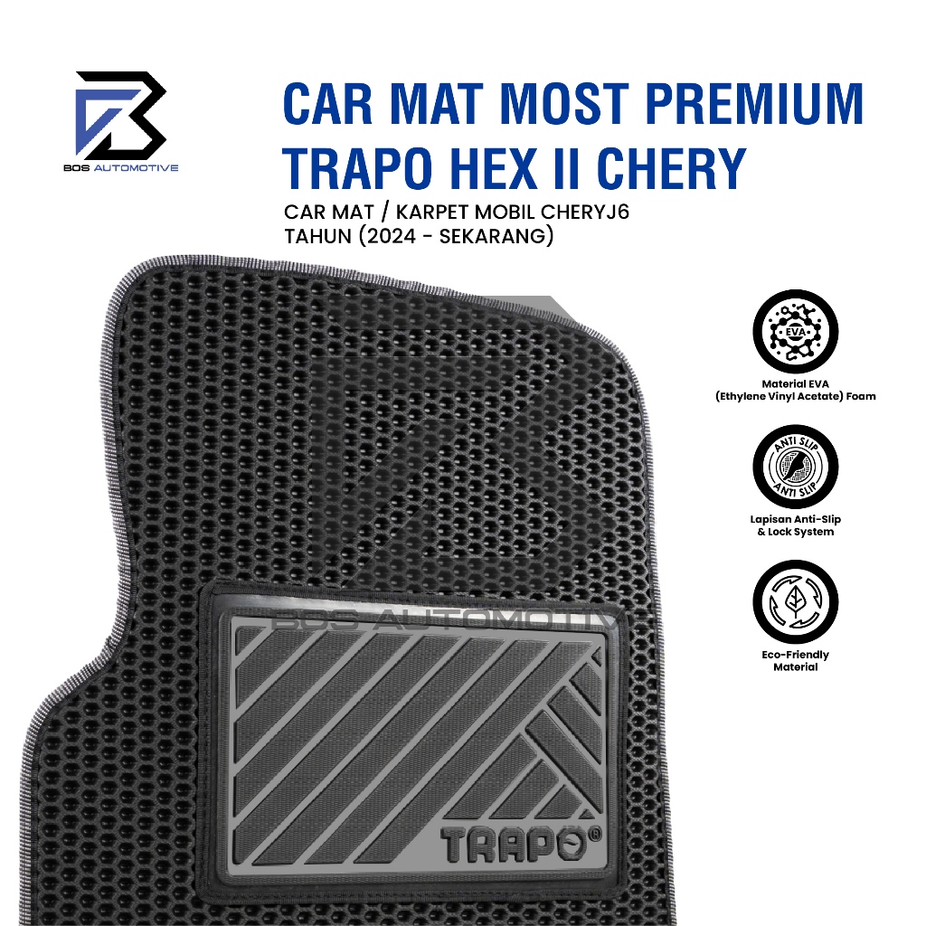 Karpet Mobil CHERY J6 (2024 - Sekarang) Car Mats Trapo Hex II Original - foto-produk-1