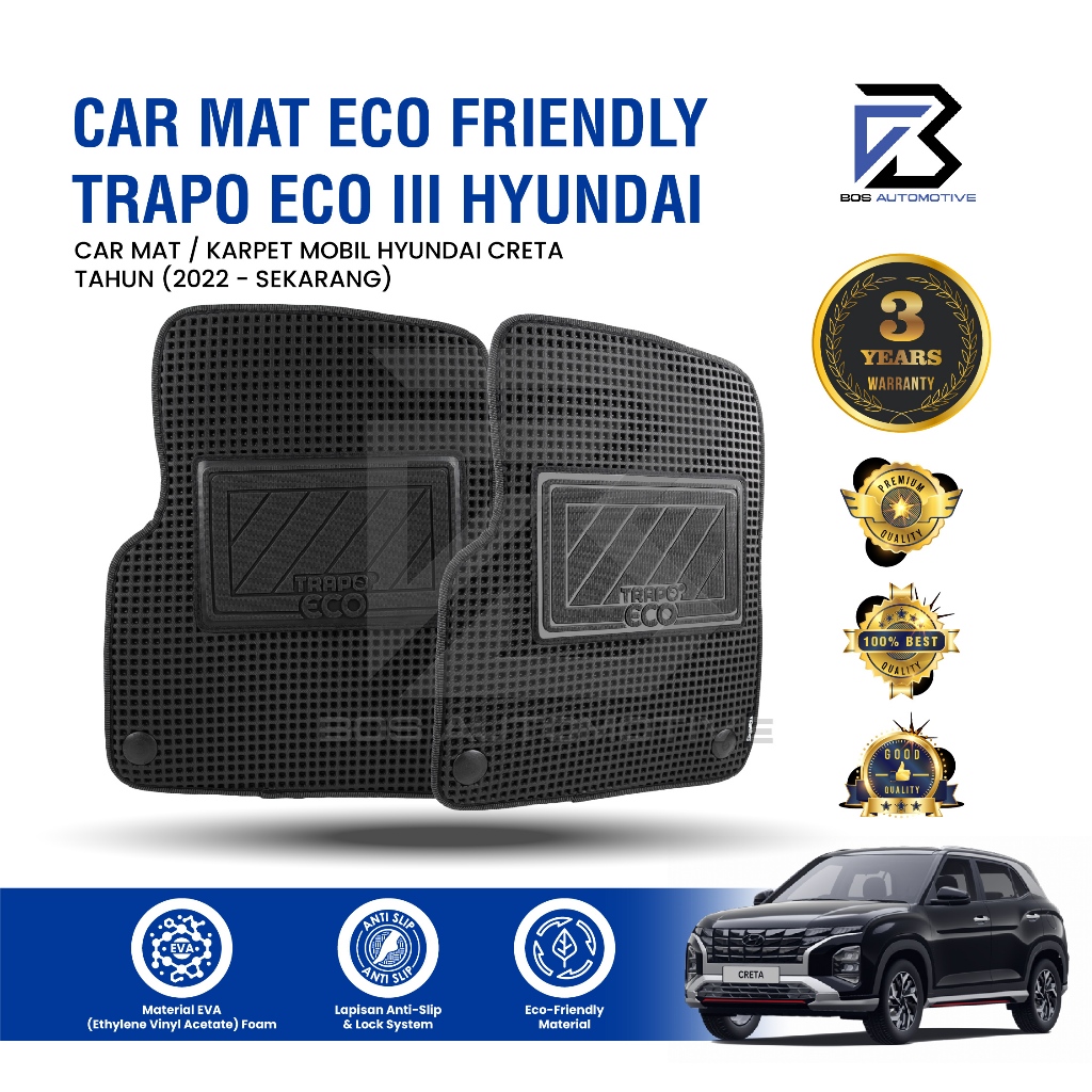 Karpet Mobil HYUNDAI CRETA 2022 - Sekarang Car Mats Premium Trapo Eco III Original