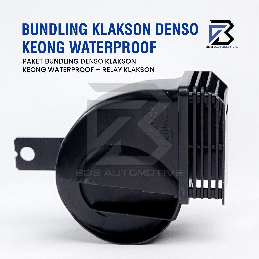Klakson Keong Mobil Motor DENSO Keong Waterproof dengan Kabel Relay Set Klakson 12v - foto-produk-5