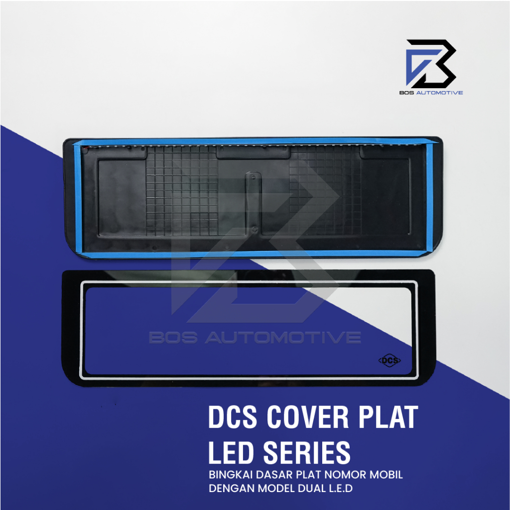 DCS Cover / Dudukan / Tempat / Frame / Breket / Bingkai / Rumah / Tatakan Plat Nomor Mobil Model 2 lampu - foto-produk-1