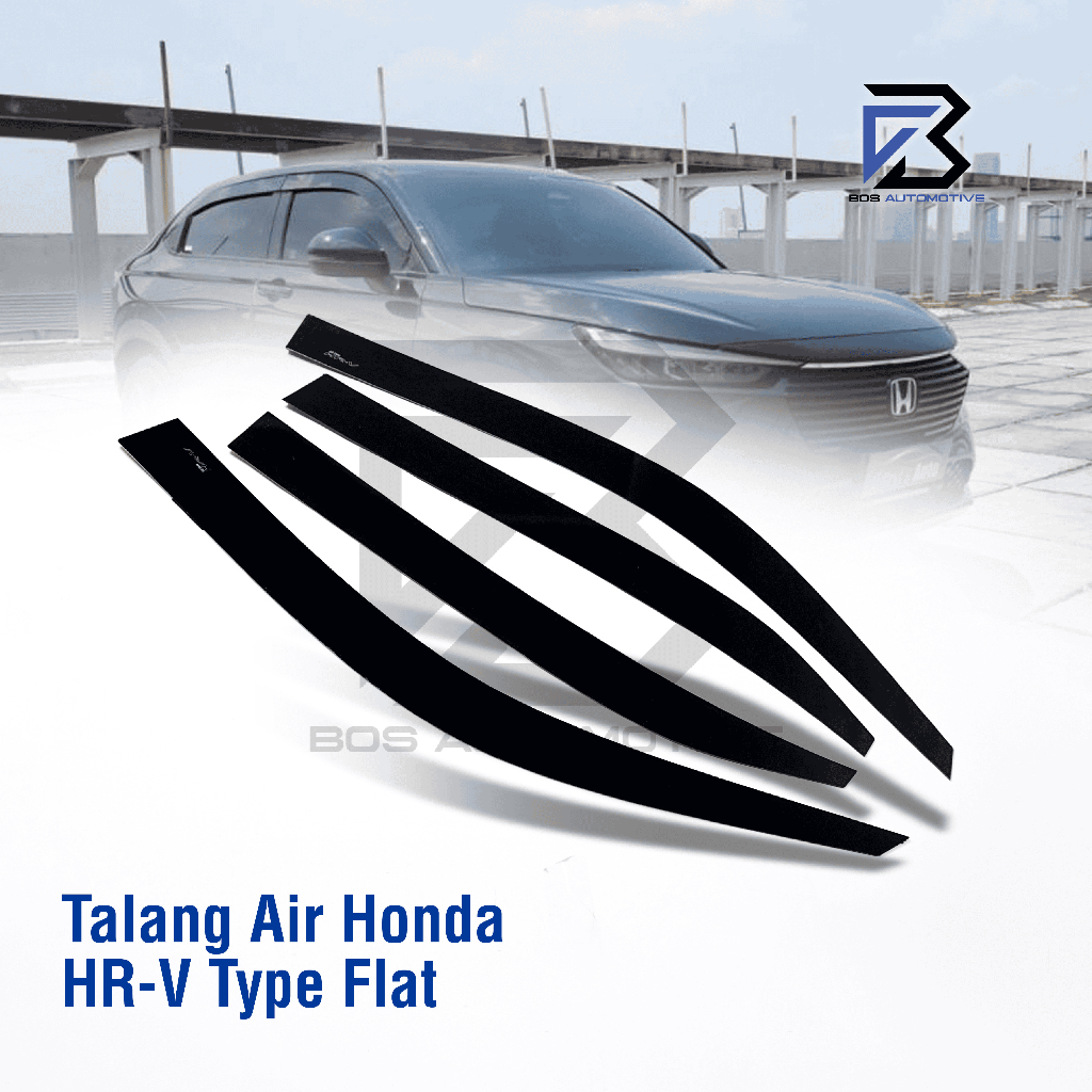 Talang Air Pintu Mobil Honda HRV 2015 - 2020 Model Flat Rata 4 Pintu - foto-produk-5