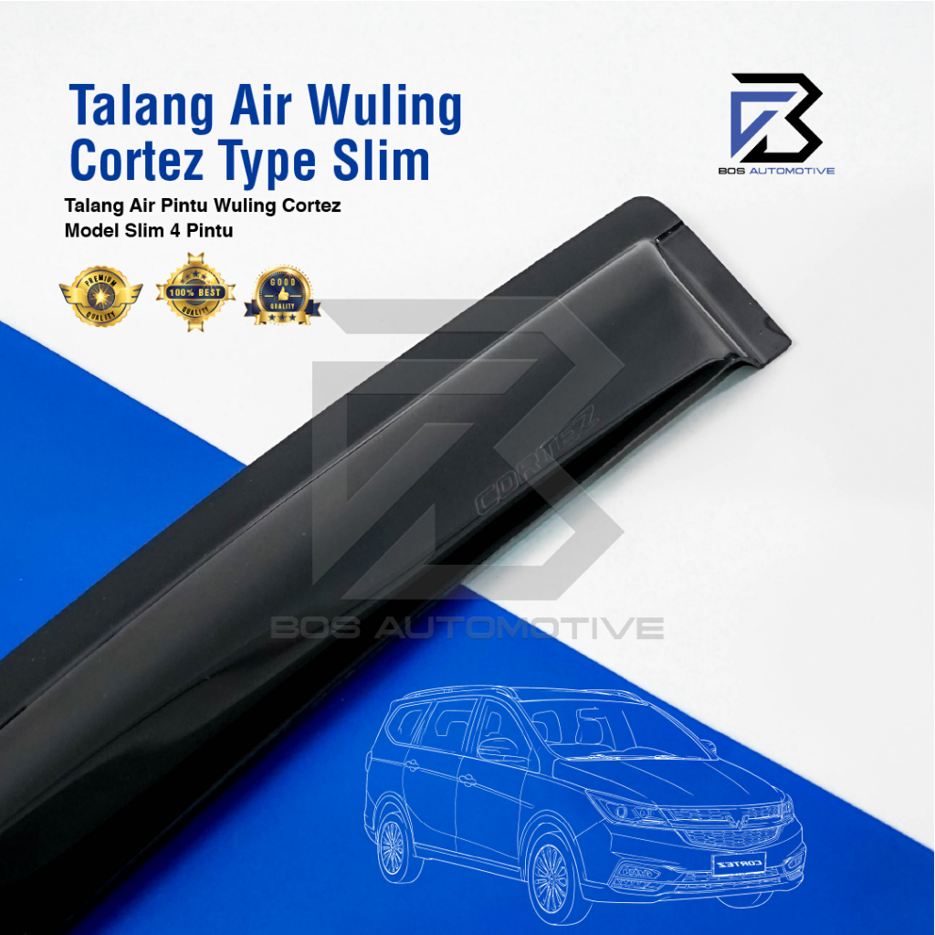 Talang Air Pintu Mobil Wuling Cortez 2018 â€“ 2022 Model Slim 4 Pintu