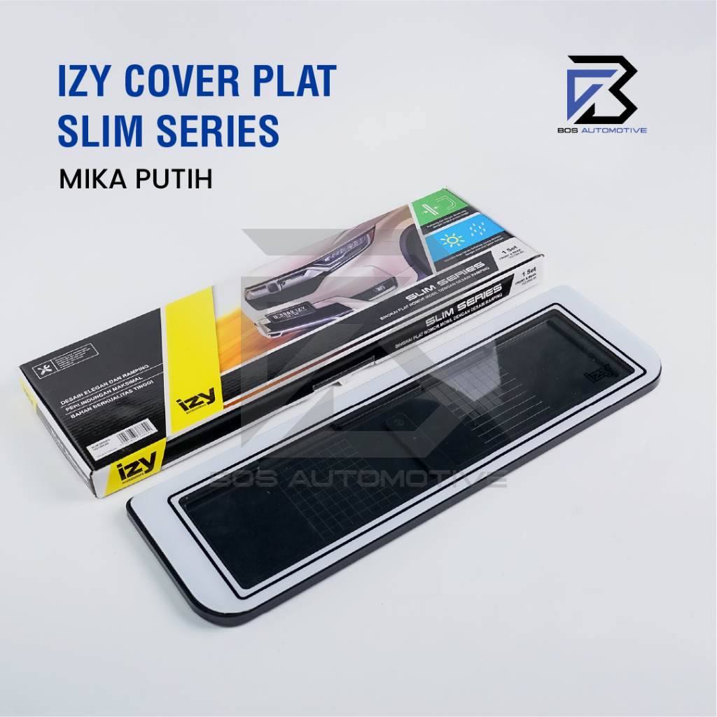 IZY Cover / Dudukan / Tempat / Frame / Breket / Bingkai / Rumah / Tatakan Plat Nomor Mobil Model Slim Series - foto-variasi-2