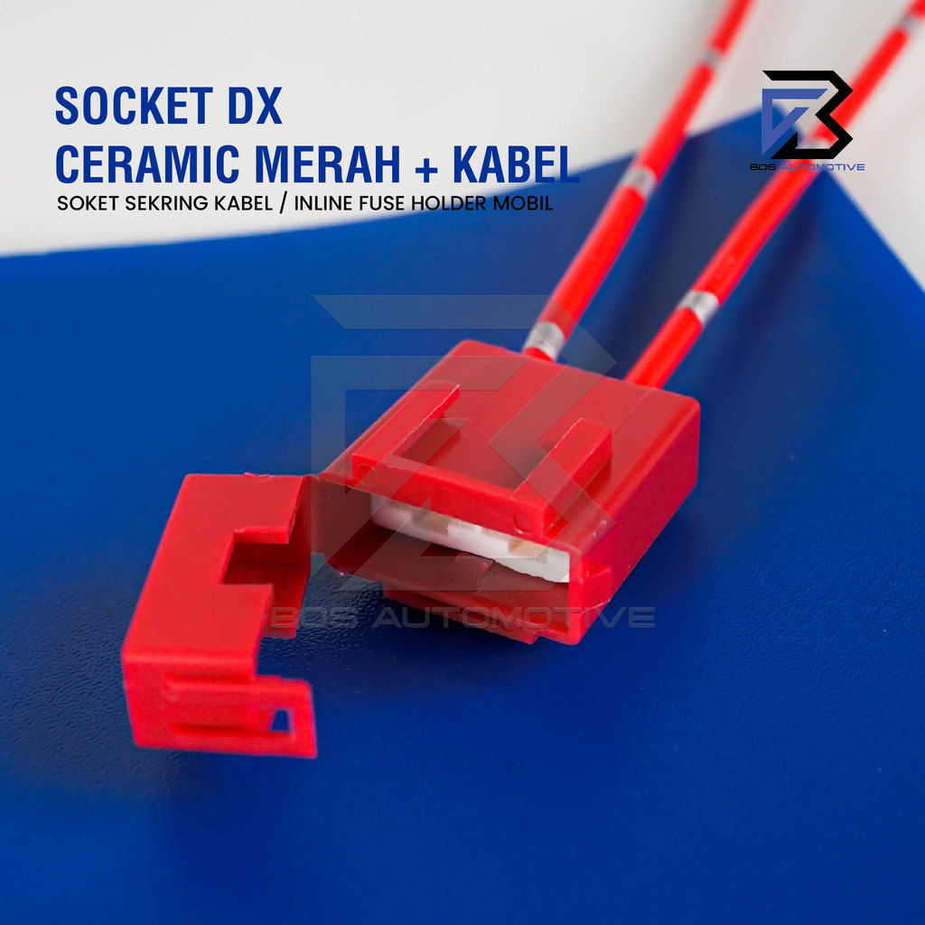 Soket Sikring Keramik / Rumah Sikring Tancap / Socket Sekring Fuse Box Ceramic - foto-produk-1