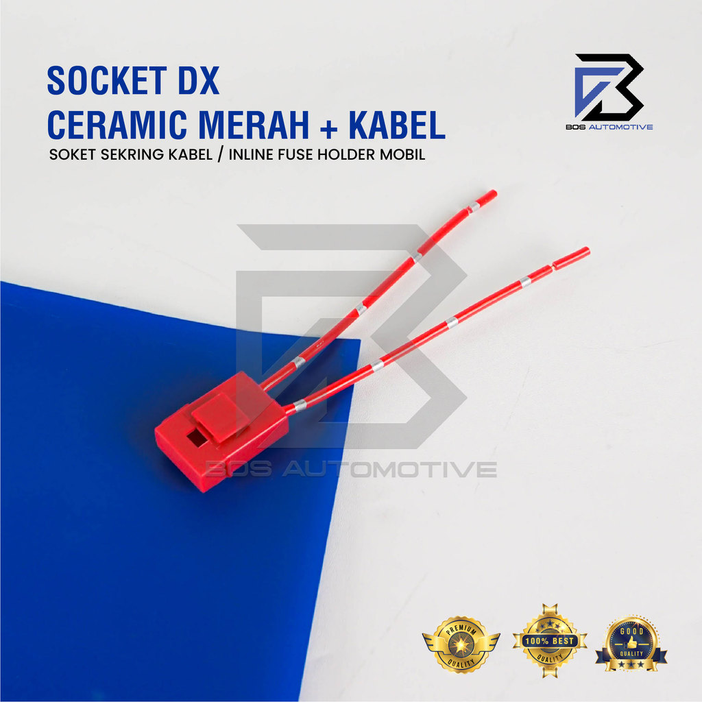 Soket Sikring Keramik / Rumah Sikring Tancap / Socket Sekring Fuse Box Ceramic