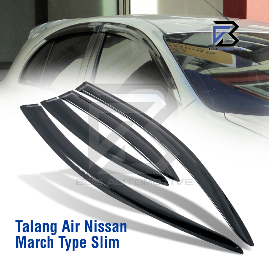 Talang Air Pintu Mobil Nissan March tahun 2010 â€“ 2020 Model Slim 4 Pintu - foto-produk-4