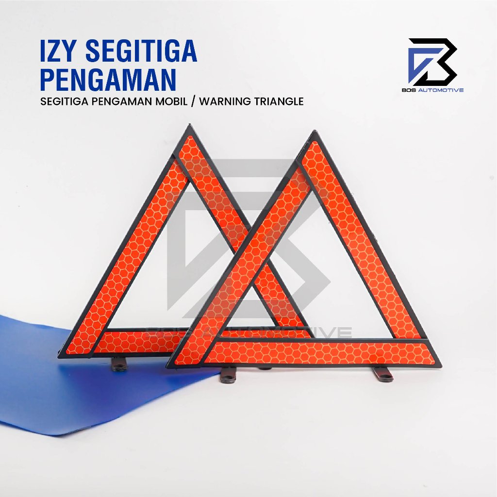 IZY Segitiga Pengaman Mobil Reflektor / Triangle Warming Sign Universal - foto-produk-4