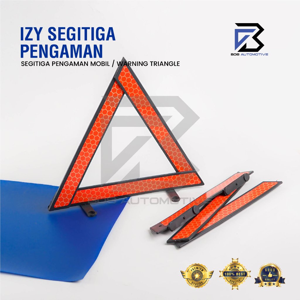 IZY Segitiga Pengaman Mobil Reflektor / Triangle Warming Sign Universal
