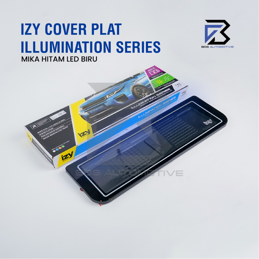 IZY Cover / Dudukan / Tempat / Frame / Breket / Bingkai / Rumah / Tatakan Plat Nomor Mobil Model 2 lampu - foto-variasi-1