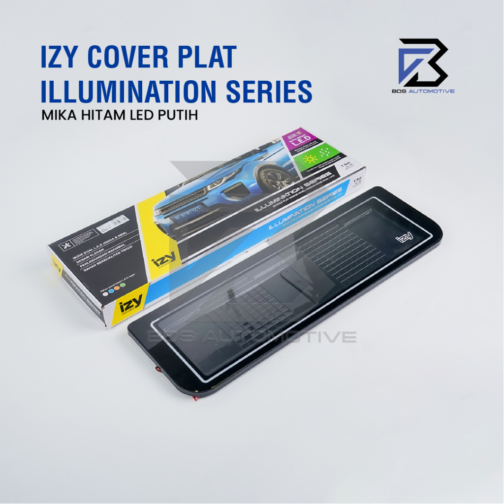 IZY Cover / Dudukan / Tempat / Frame / Breket / Bingkai / Rumah / Tatakan Plat Nomor Mobil Model 2 lampu - foto-variasi-2