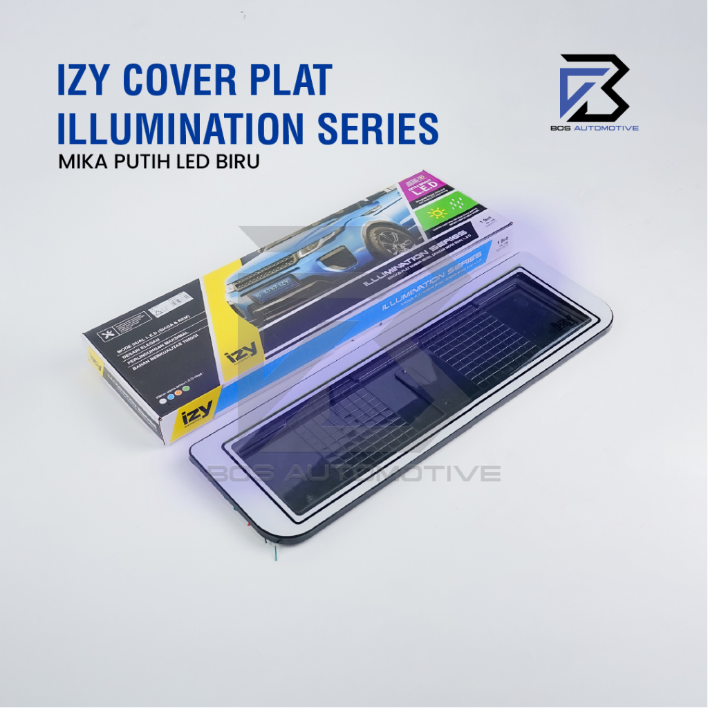 IZY Cover / Dudukan / Tempat / Frame / Breket / Bingkai / Rumah / Tatakan Plat Nomor Mobil Model 2 lampu - foto-variasi-4