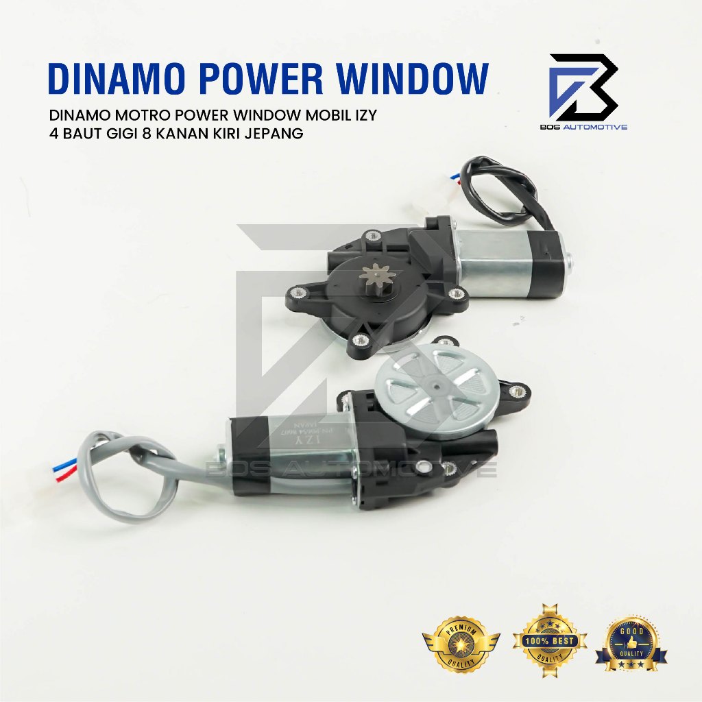 IZY Dinamo Motor Power Window Mobil 4 Baut Kiri Gigi 8 Japan Universal