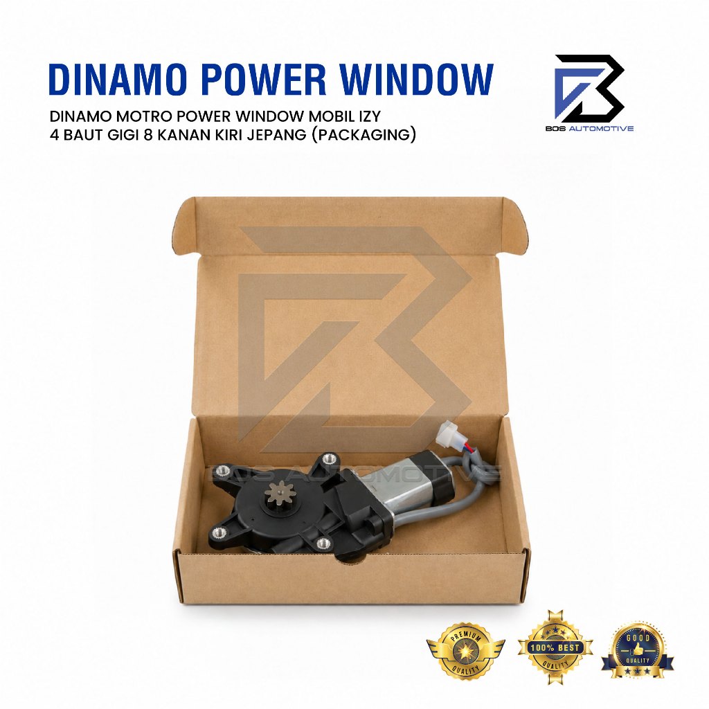 IZY Dinamo Motor Power Window Mobil 4 Baut Kiri Gigi 8 Japan Universal - foto-variasi-1