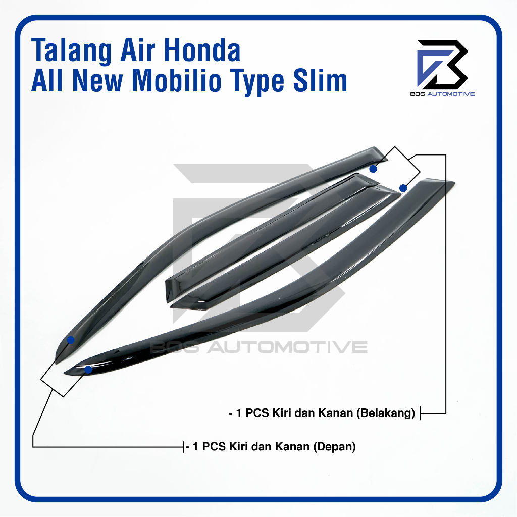 Talang Air Pintu Mobil Honda All New Mobilio 2017 â€“ 2022 Model Slim  4 Pintu - foto-produk-3