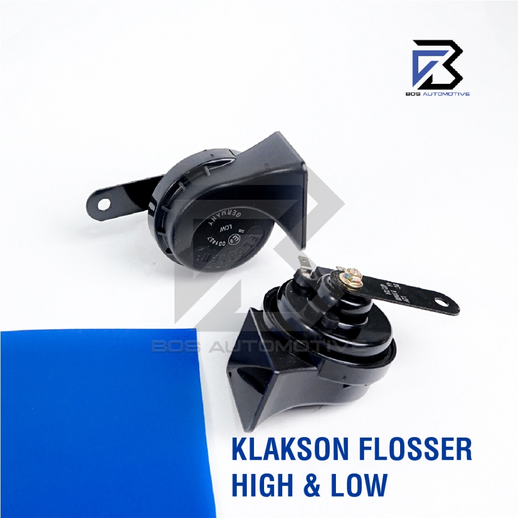 Klakson Keong Mobil Motor FLOSSER BMW Germany dengan Kabel Relay Set Klakson 12v Original - foto-produk-2