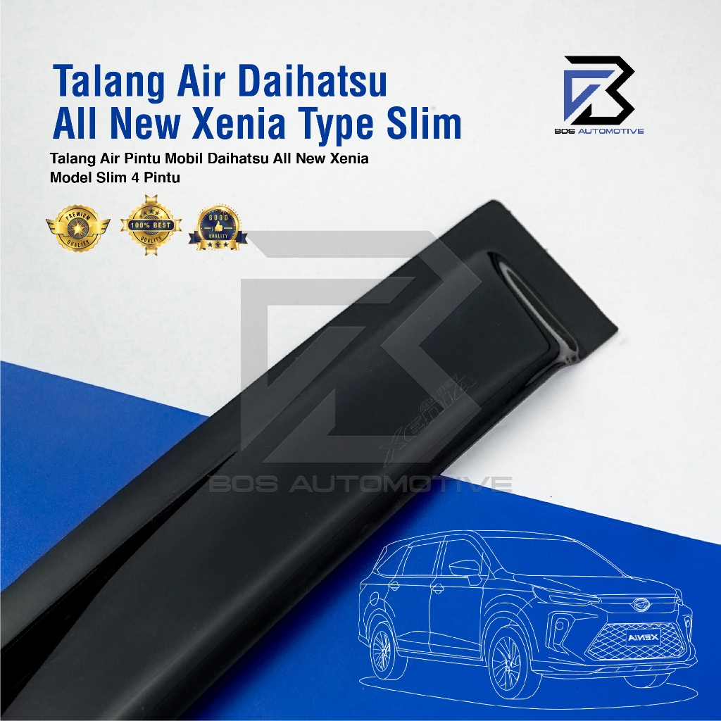 Talang Air Pintu Mobil Daihatsu All New Xenia 2011 â€“ 2015 Model Slim 4 Pintu - foto-variasi-2