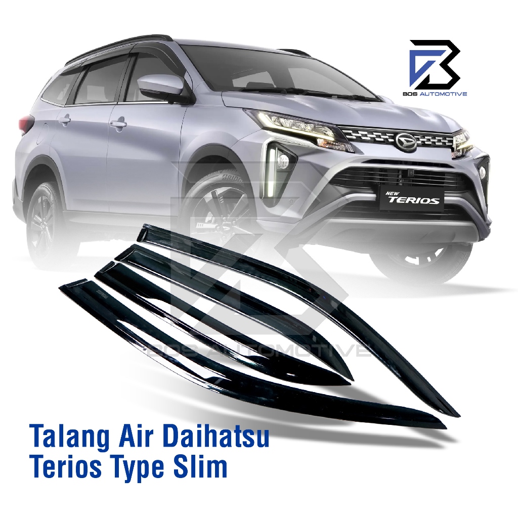 Talang Air Pintu Mobil Daihatsu Terios 2006 â€“ 2015 Model Slim 4 Pintu - foto-produk-4