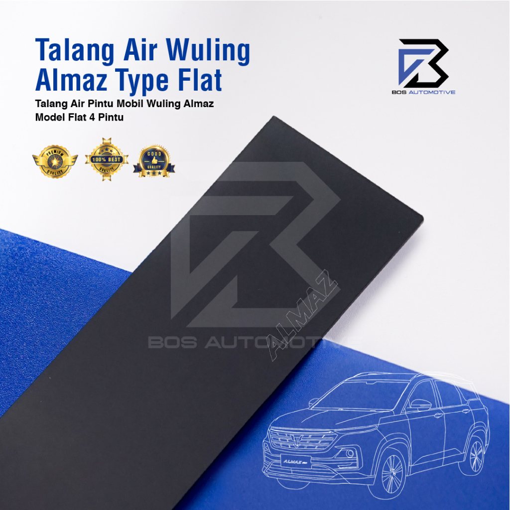 Talang Air Pintu Mobil Wuling Almaz 2019 â€“ 2023 Model Flat Rata 4 Pintu