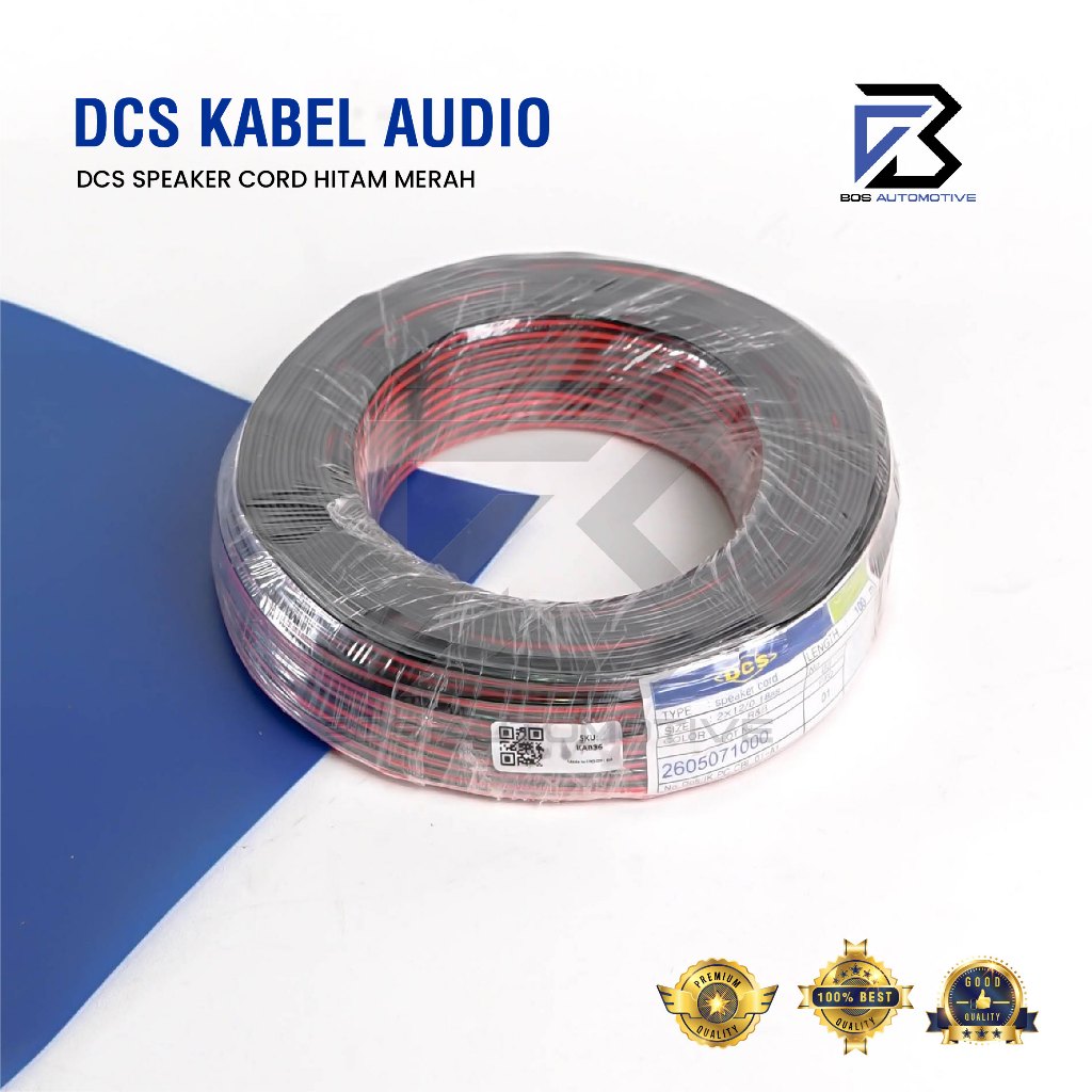 DCS Kabel Tweeter Audio Speaker Mobil 2x12 100m Serabut Tembaga - foto-variasi-1