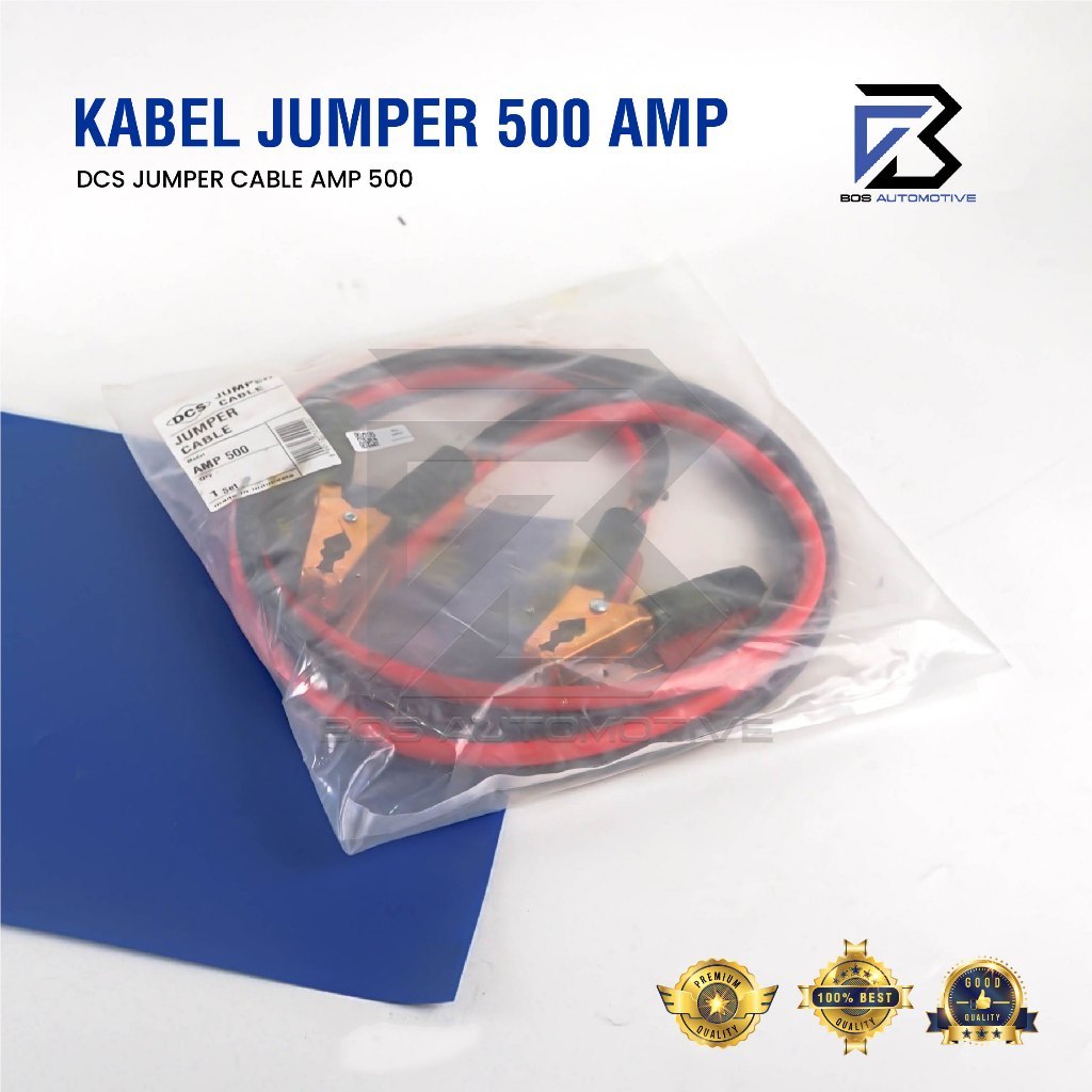 Kabel Jumper Aki 500 Ampere Car Emergency Battery Accu Cable Jumper Jumbo High Quality - foto-produk-1