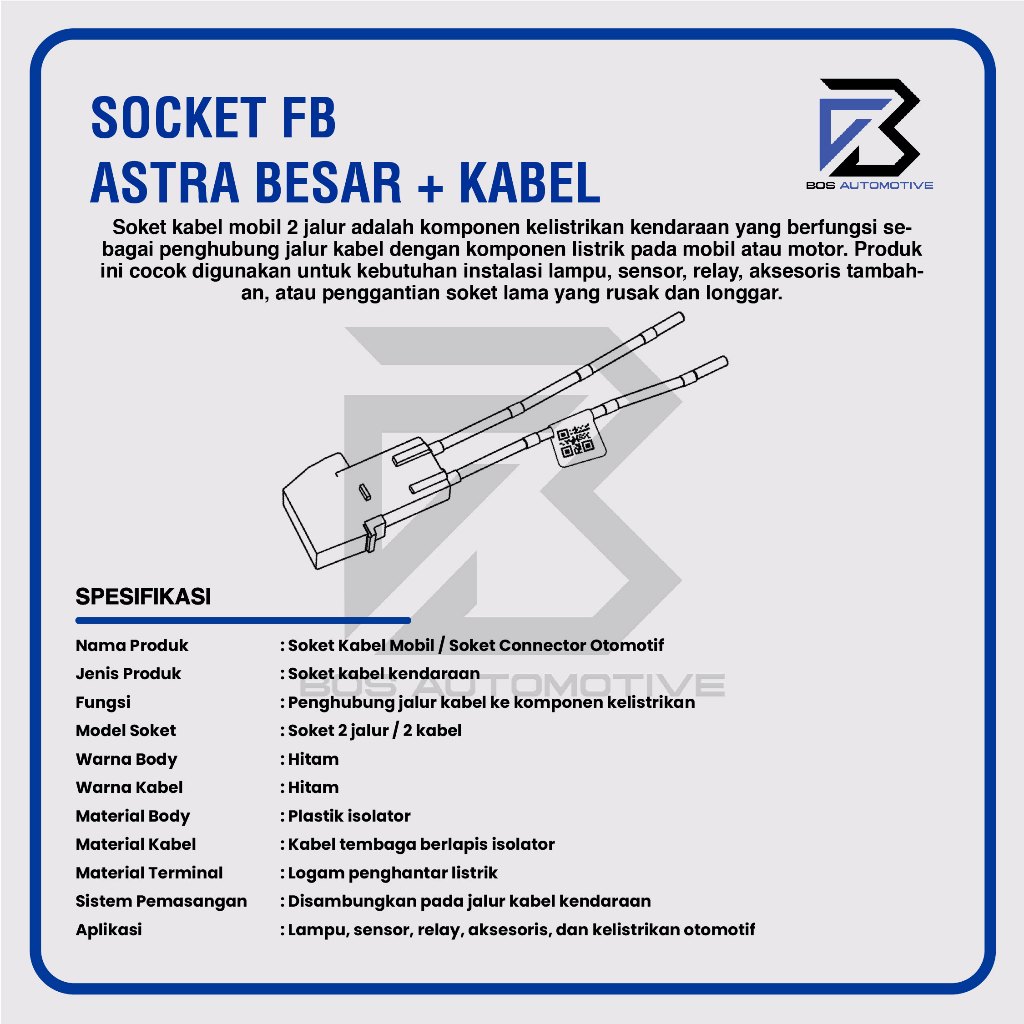 Soket Sikring Besar / Rumah Sikring Tancap / Socket Sekring Fuse Box (ASTRA BESAR) - foto-produk-2
