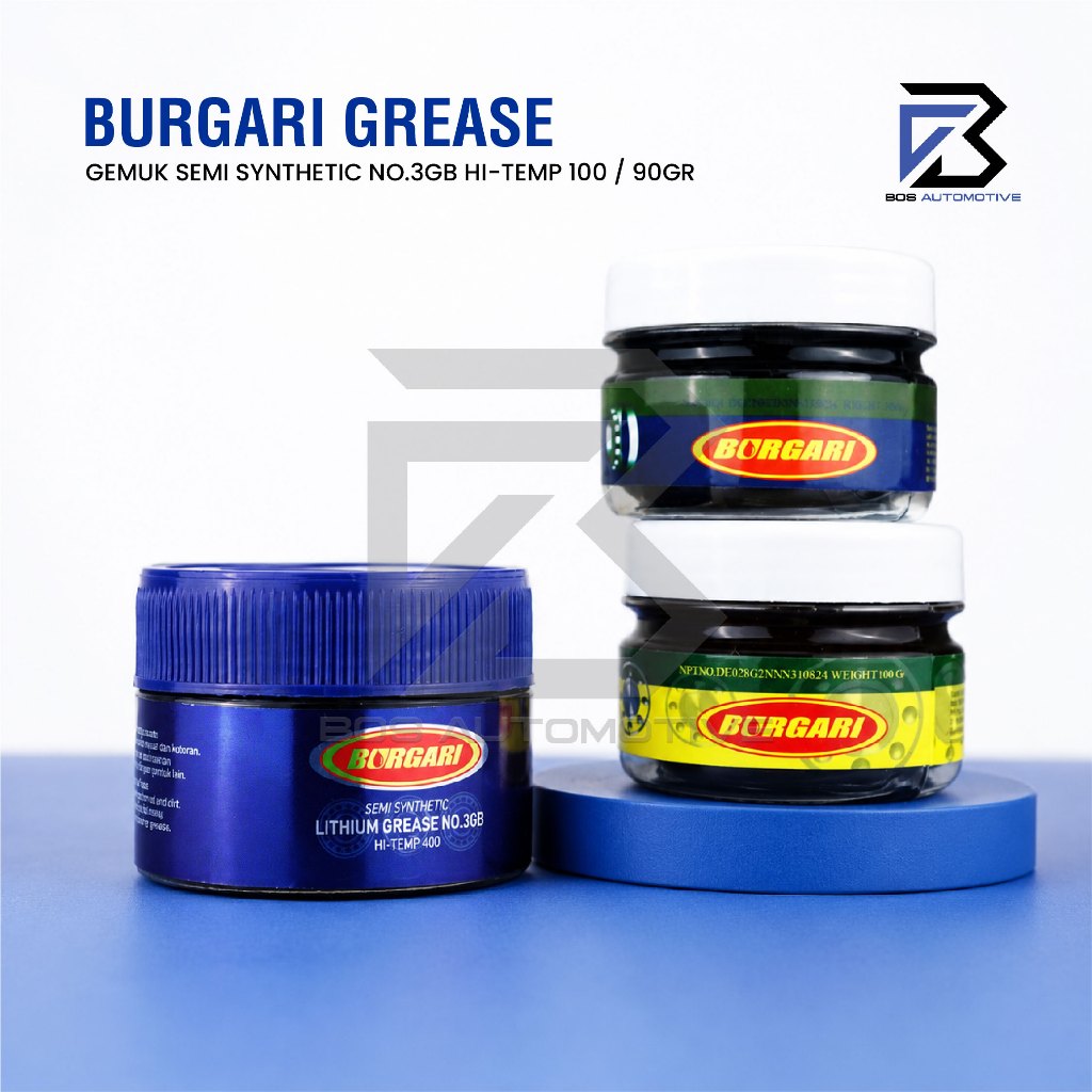 BURGARI GREASE - STEMPET - GEMUK SEMI SYNTHETIC NO.3GB HI-TEMP 100Gr 90Gr - foto-produk-1
