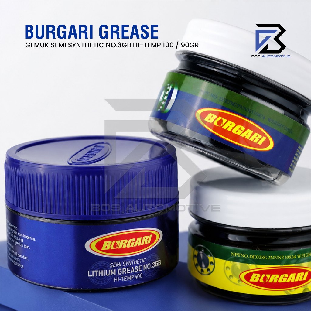 BURGARI GREASE - STEMPET - GEMUK SEMI SYNTHETIC NO.3GB HI-TEMP 100Gr 90Gr - foto-produk-4