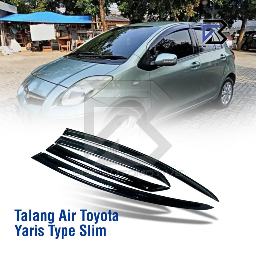 Talang Air Pintu Mobil Toyota Yaris 2004 â€“ 2012 Model Slim 4 Pintu - foto-produk-4