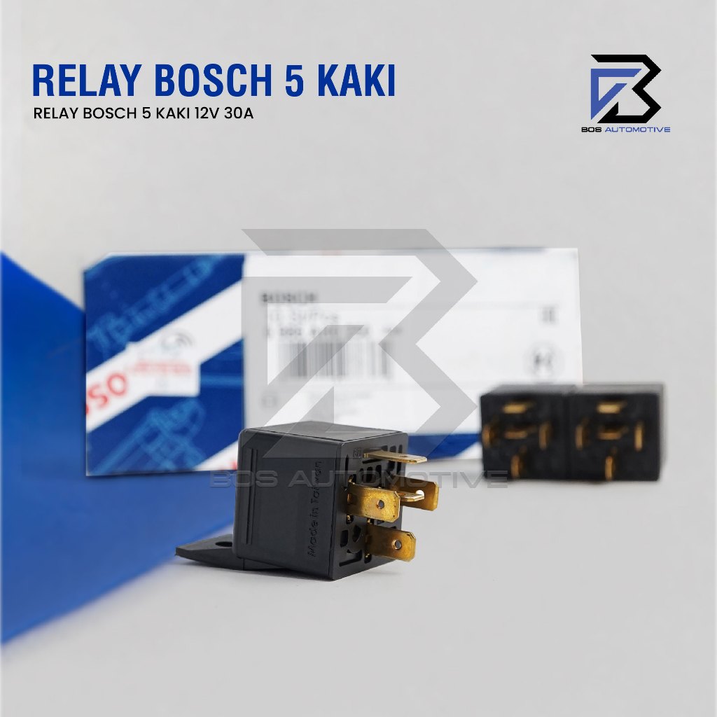Relay Bosch Kaki 5 Pin 12V 30 Ampere Pemutus Arus Untuk Klakson Lampu Mobil Motor Original - foto-produk-1