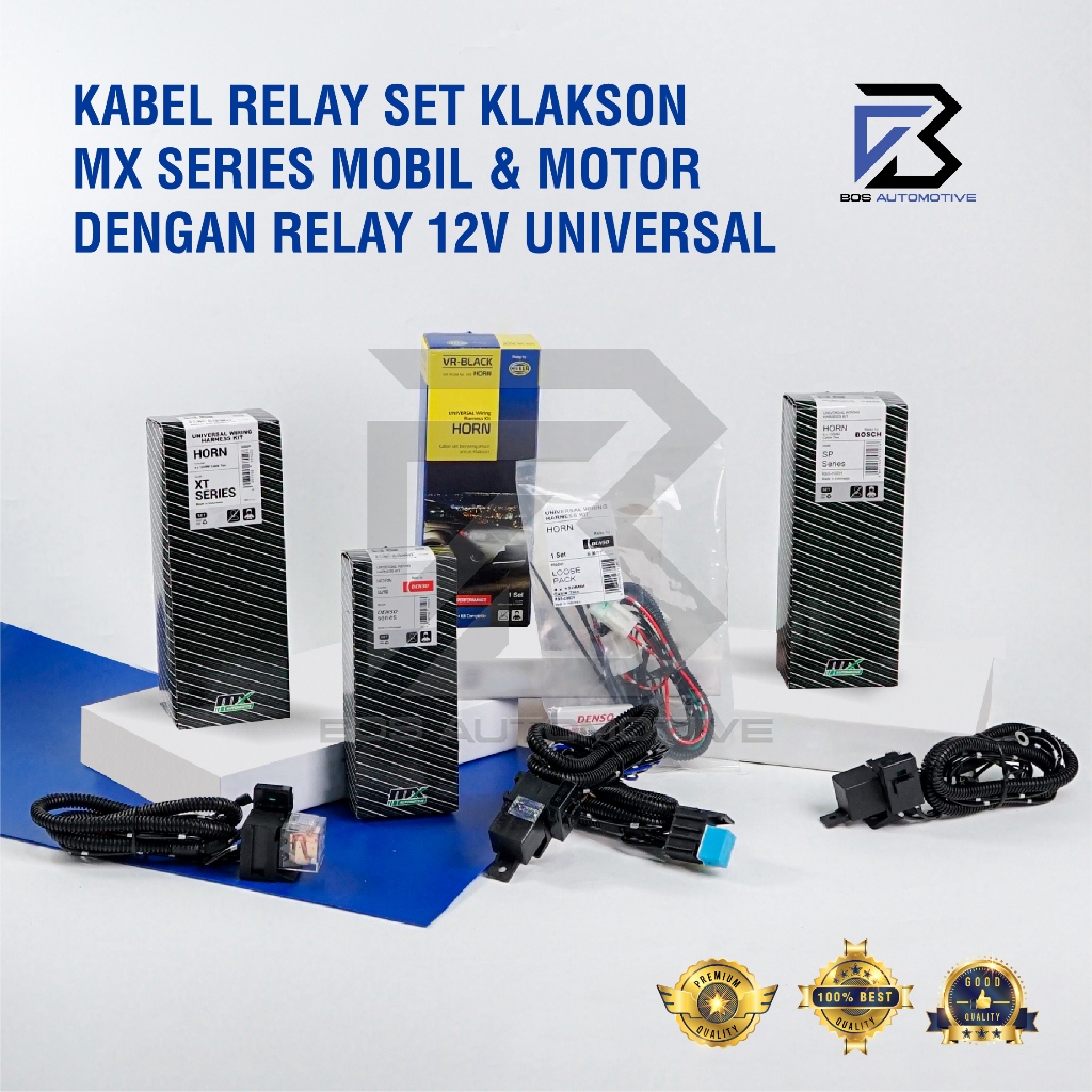 Kabel Relay Set Klakson MX SERIES Mobil Motor dengan Relay 12V Universal