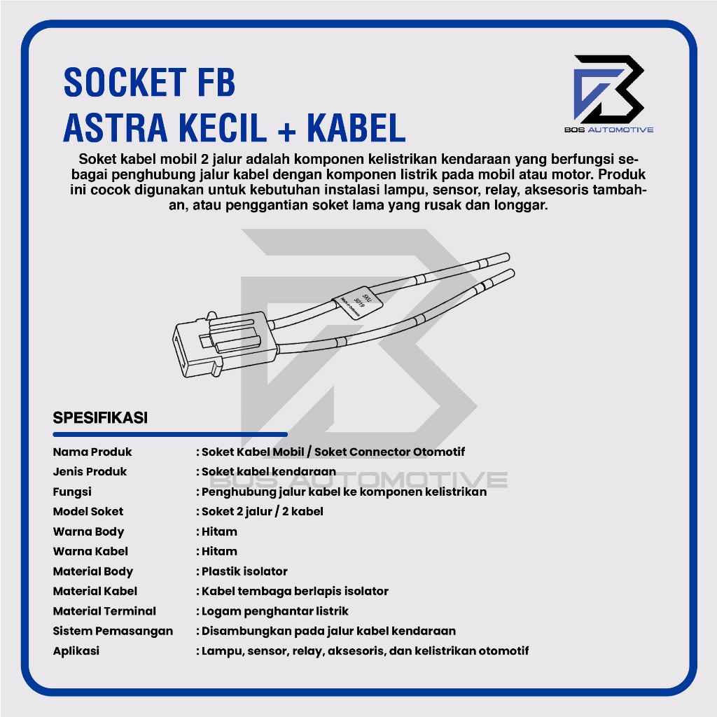 Soket Sikring Mini / Rumah Sikring Tancap / Socket Sekring Fuse Box (ASTRA KECIL) - foto-produk-2
