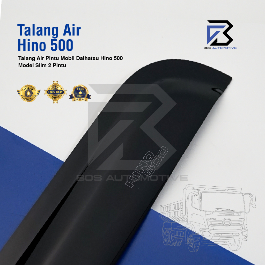 Talang Air Pintu Mobil Hino 500 Model Slim 2 Pintu