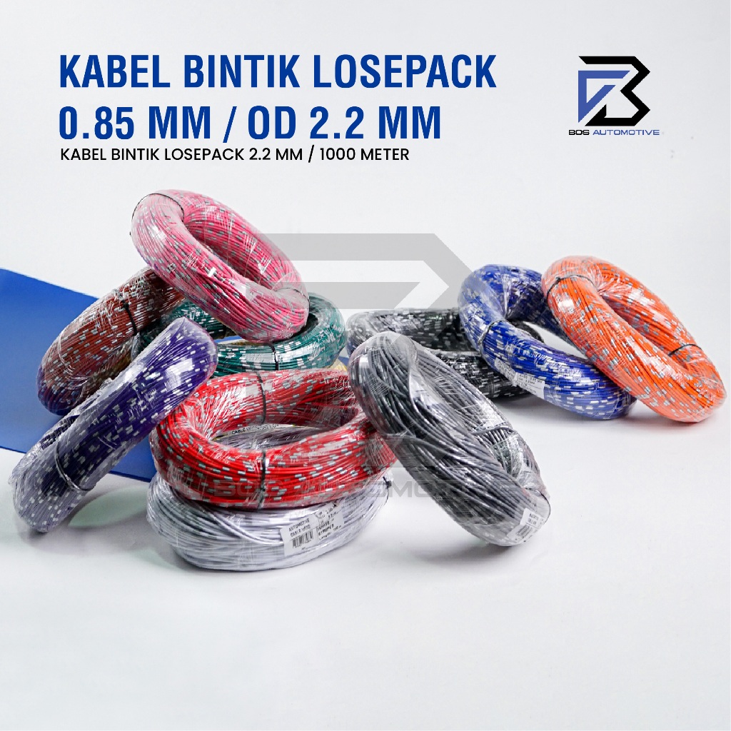 Kabel Bintik AVSS 0.85MM x 1000M Kabel Otomotif Body Mobil Motor Serabut Tembaga - foto-produk-4