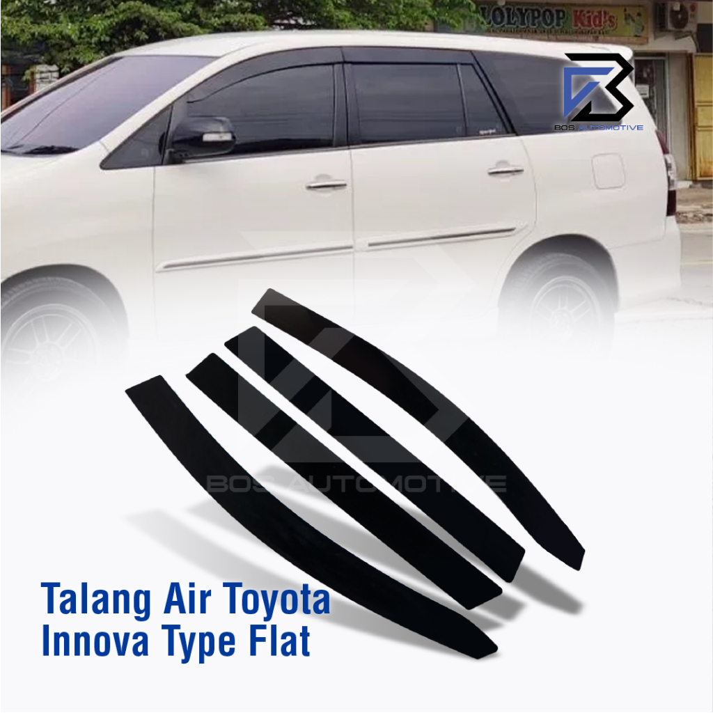 Talang Air Pintu Mobil Toyota Innova 2003 - 2015 Model Flat Rata 4 Pintu - foto-produk-5