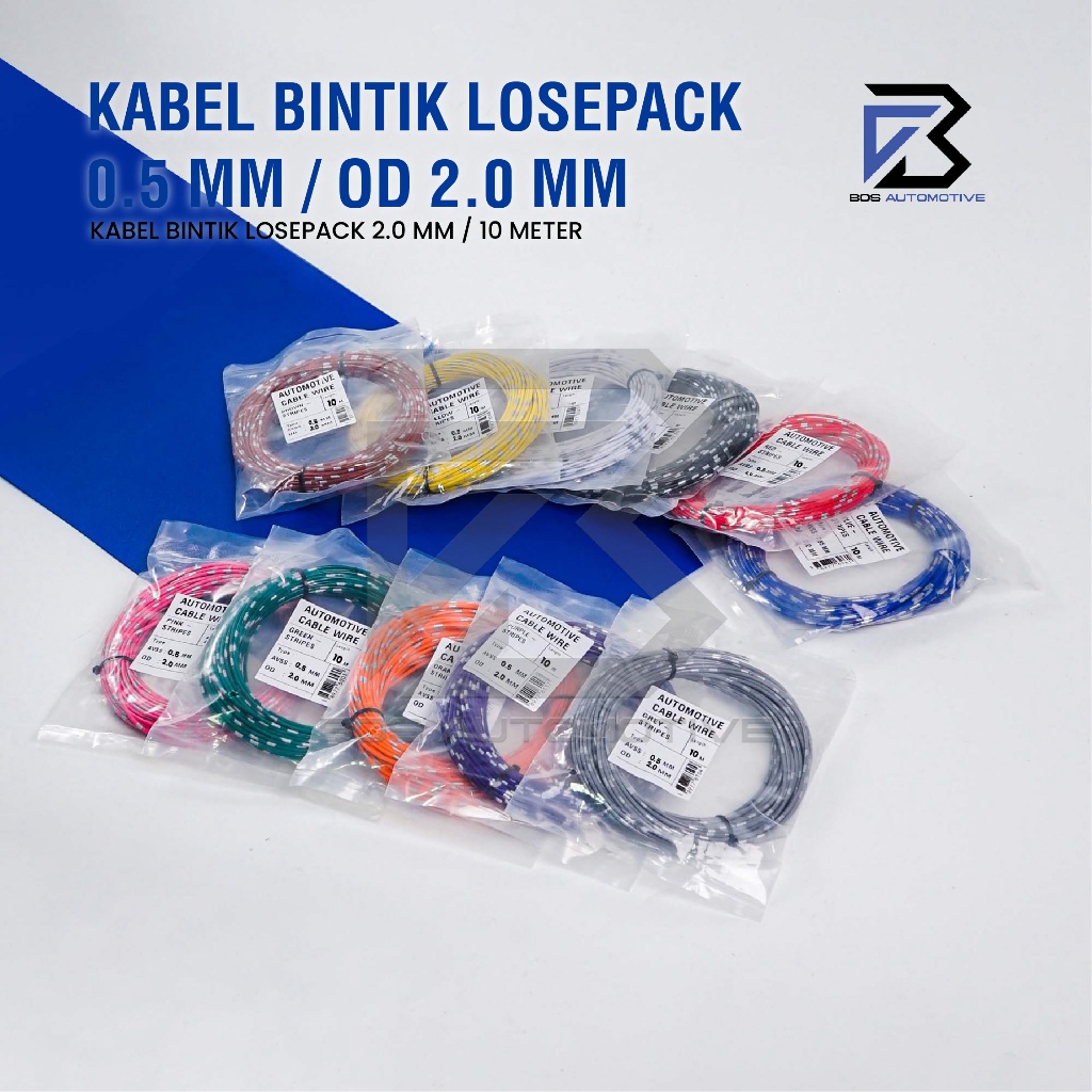 Kabel Bintik AVSS 0.5MM x 10M Kabel Otomotif Body Mobil Motor Serabut Tembaga - foto-produk-4