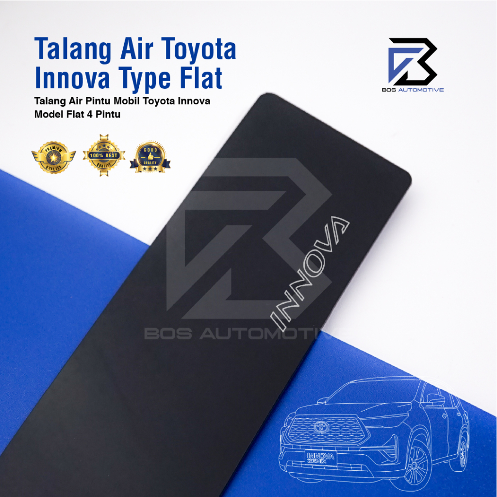 Talang Air Pintu Mobil Toyota Innova 2003 â€“ 2015 Model Slim 4 Pintu - foto-variasi-1