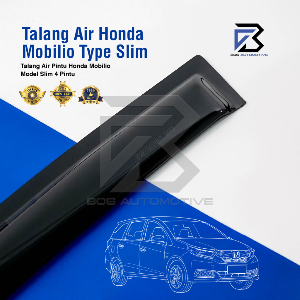 Talang Air Pintu Mobil Honda mobilio 2014 â€“ 2017 Model Slim 4 Pintu