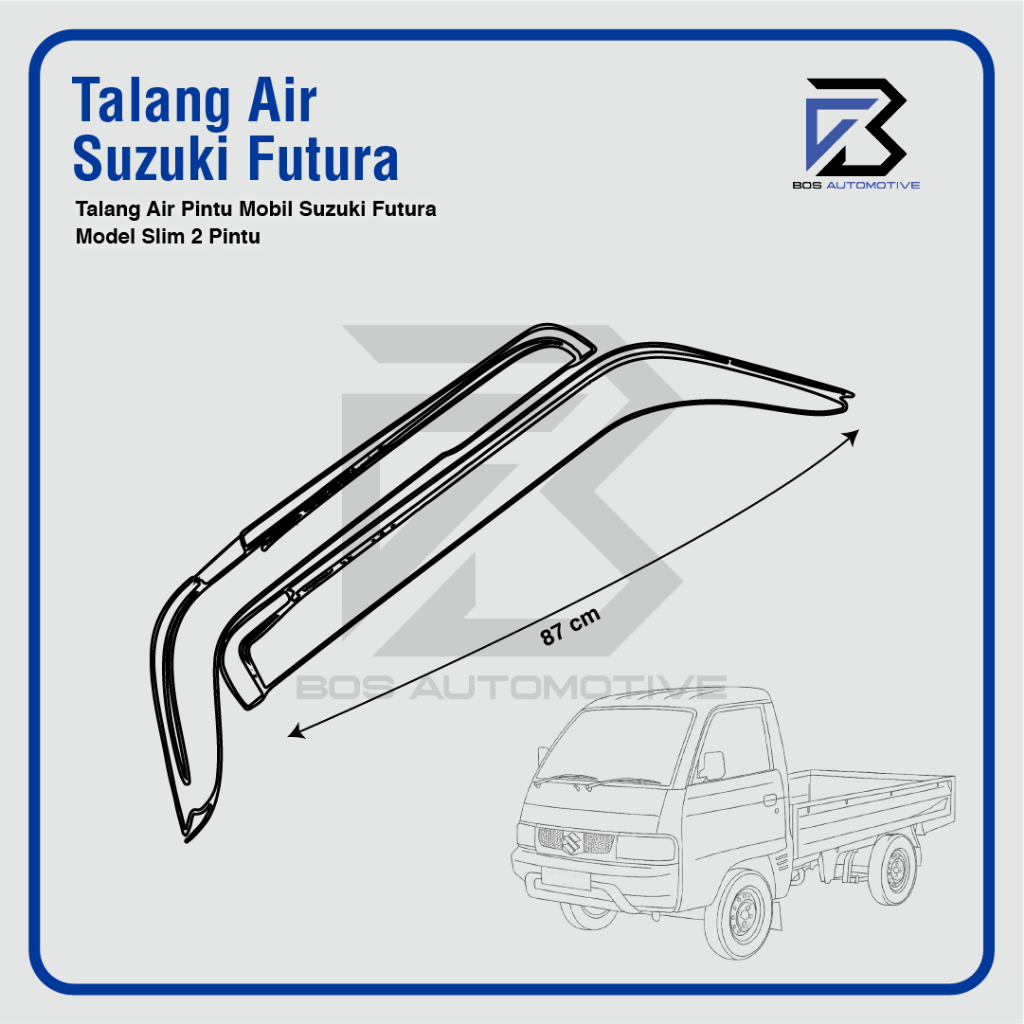 Talang Air Pintu Mobil Suzuki Futura Model Slim 2 Pintu - foto-produk-2