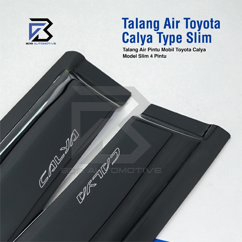 Talang Air Pintu Mobil Toyota Calya 2016 â€“ 2021 Model Slim 4 Pintu - foto-produk-1