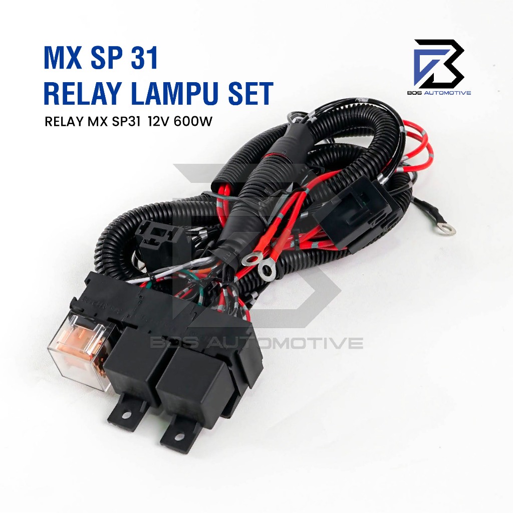 [MX] Kabel Relay Set Lampu H4 Mobil BOSCH SP Series 3 Relay 12v Untuk 2 Lampu Utama Mobil Universal - foto-produk-3