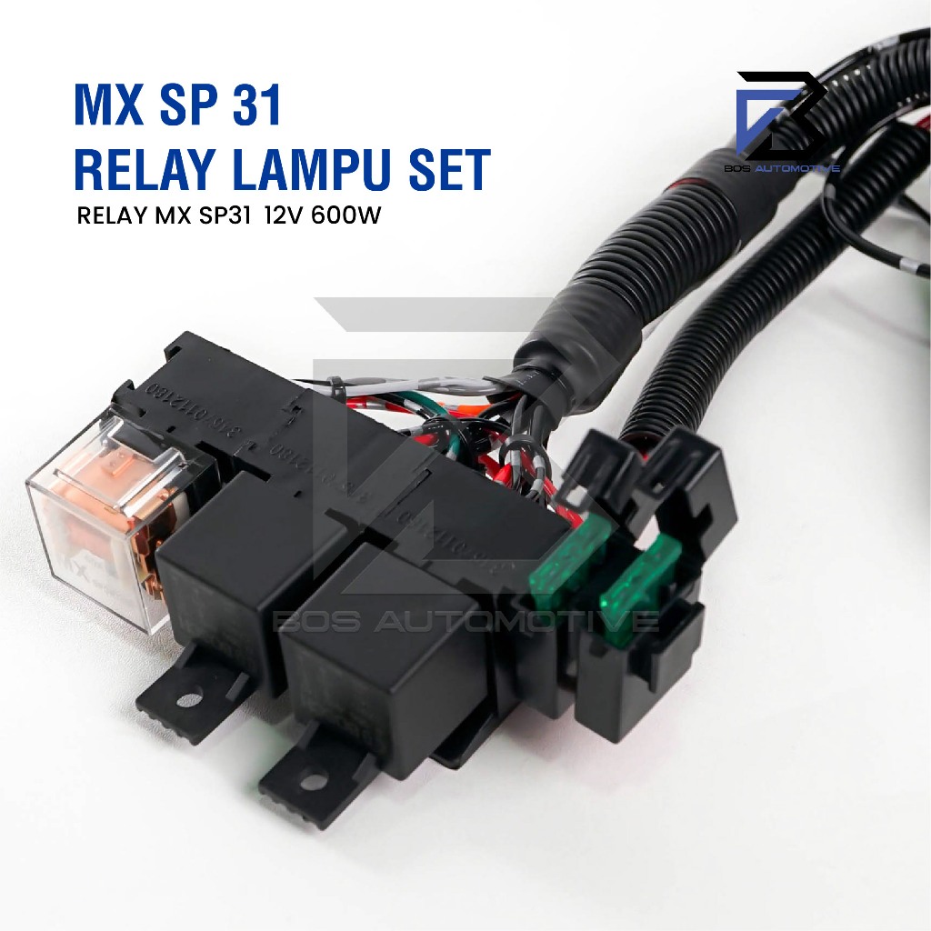 [MX] Kabel Relay Set Lampu H4 Mobil BOSCH SP Series 3 Relay 12v Untuk 2 Lampu Utama Mobil Universal - foto-produk-4