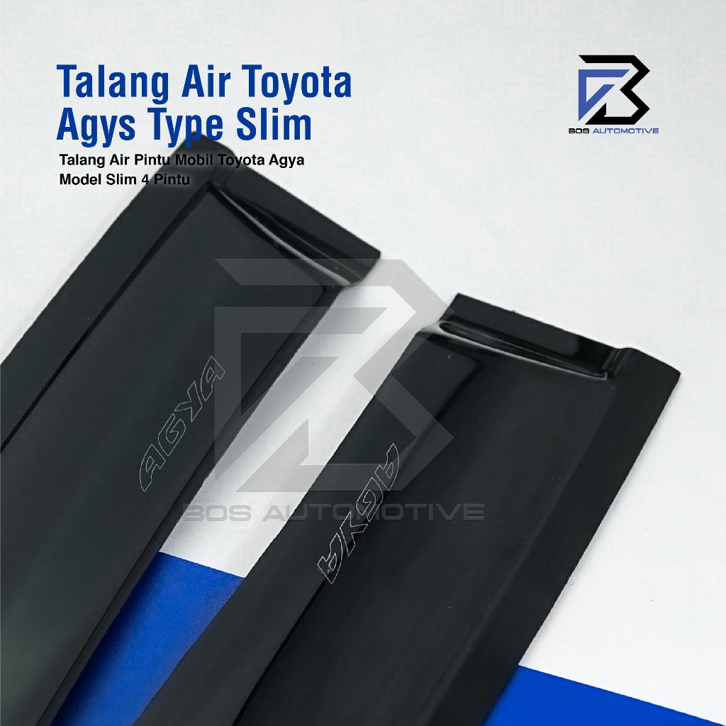 Talang Air Pintu Mobil Toyota Agya 2013 â€“ 2020 Model Slim 4 Pintu - foto-produk-1