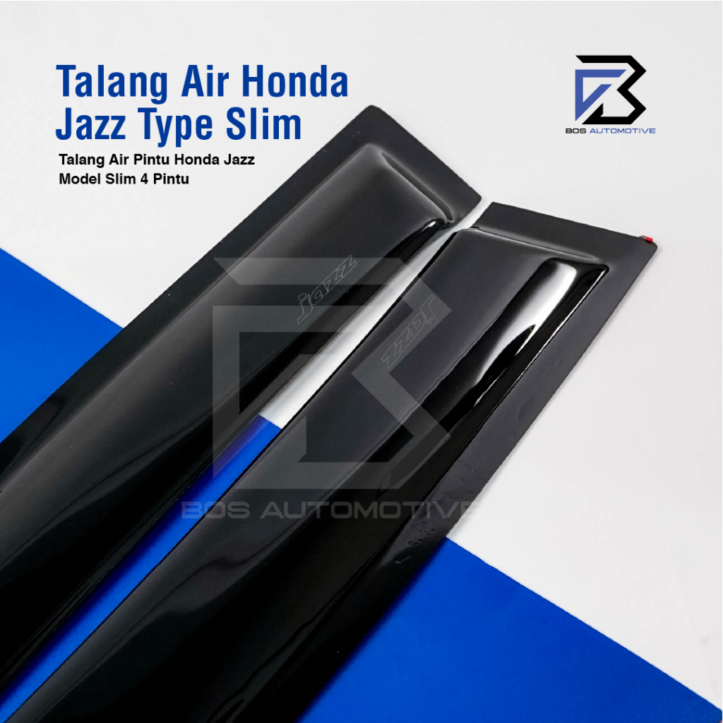 Talang Air Pintu Mobil Honda Jazz 2001 â€“ 2007 Model Slim 4 Pintu - foto-produk-1