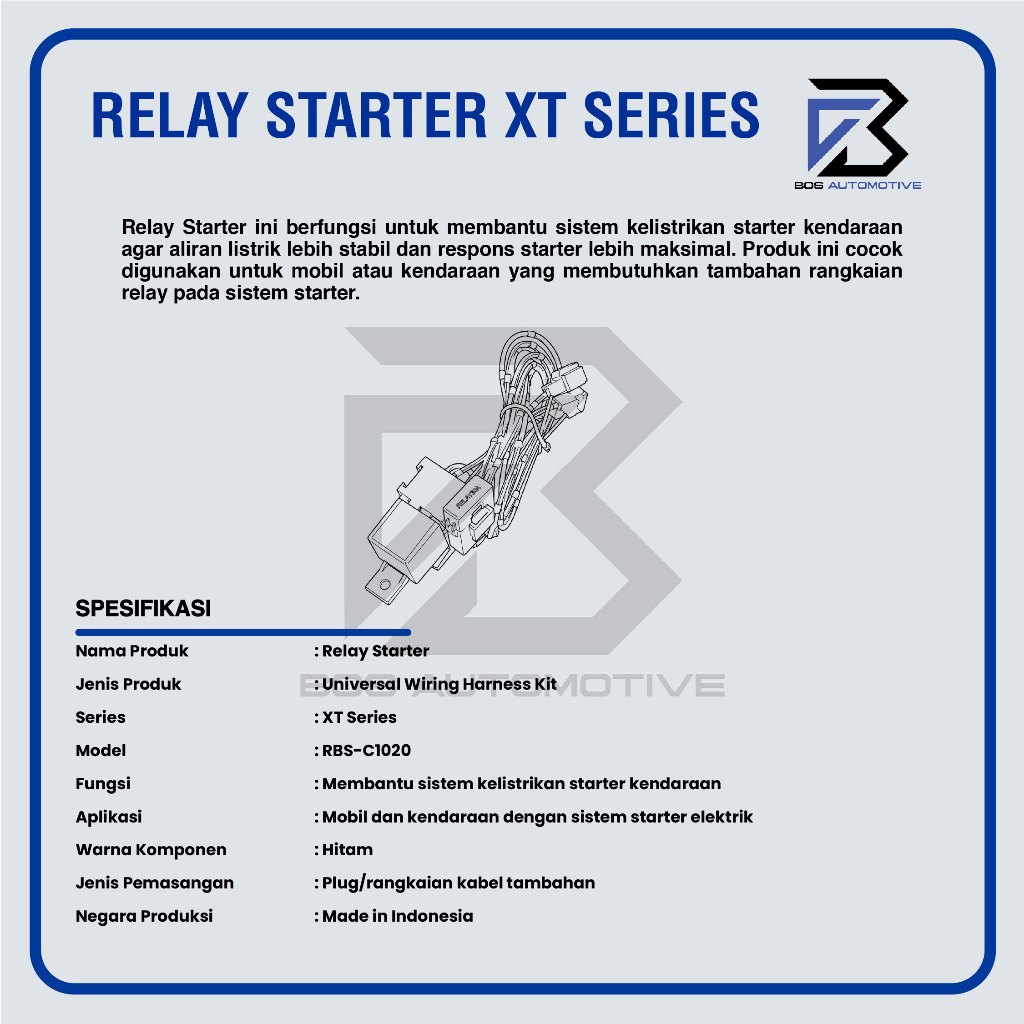 [MX] Kabel Relay Set Starter / Riley Starter Mobil XT SERIES Universal - foto-produk-2